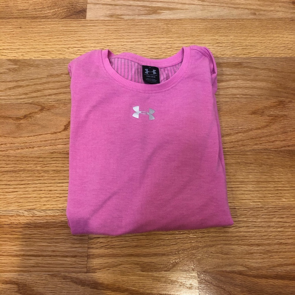 Under Armour youth medium pink thermal long sleeve